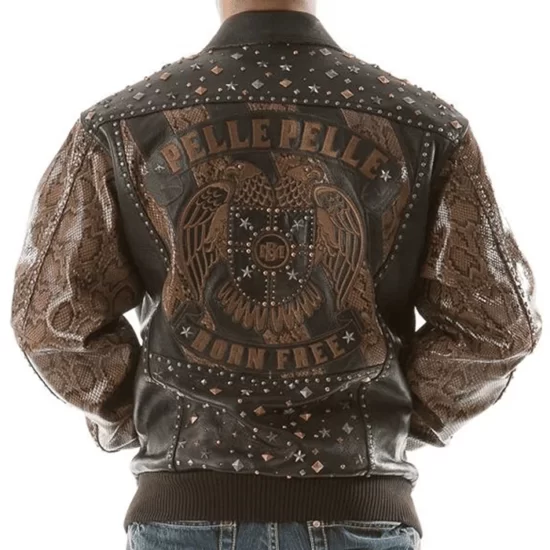 Pelle Pelle Born Free Brown Real Leather Jacket
