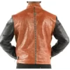 Pelle-Pelle-China-Collar-Biker-Brown-Jacket