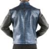 Pelle-Pelle-China-Collar-Biker-Top-Grain-Blue-Real-Leather-Jacket