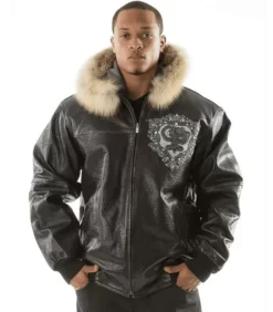 Pelle-Pelle-Crest-Fur-Hood-Black-Leather-Jacket-1