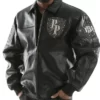 Pelle-Pelle-Encrusted-Black-Leather-Varsity-Jacket-1