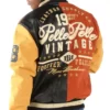 Pelle Pelle Forever Fearless Varsity Men's Black Top Leather Jacket