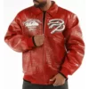 Pelle Pelle Greatest Of All Time Red Genuine Leather Jacket