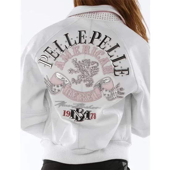 Pelle Pelle Ladies American Rebel White Top Leather Jacket