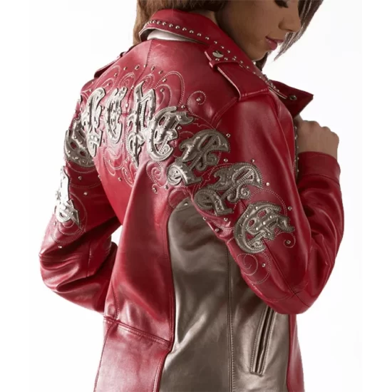 Pelle Pelle Ladies Cabernet Red Pure Leather Jacket