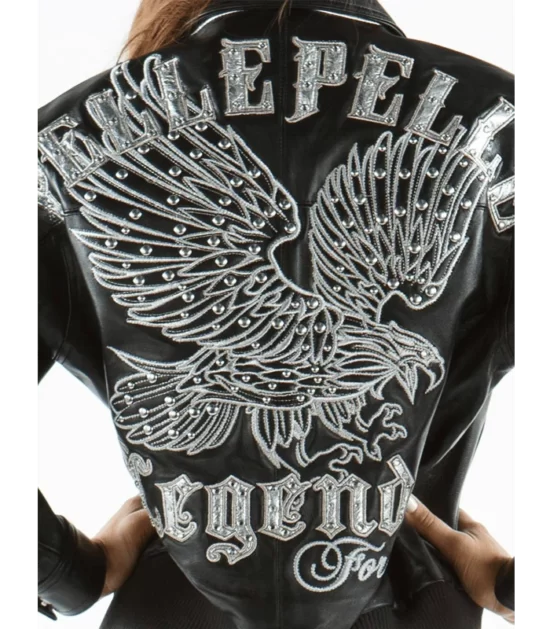 Pelle Pelle Ladies Legends Forever Black Genuine Leather Jacket