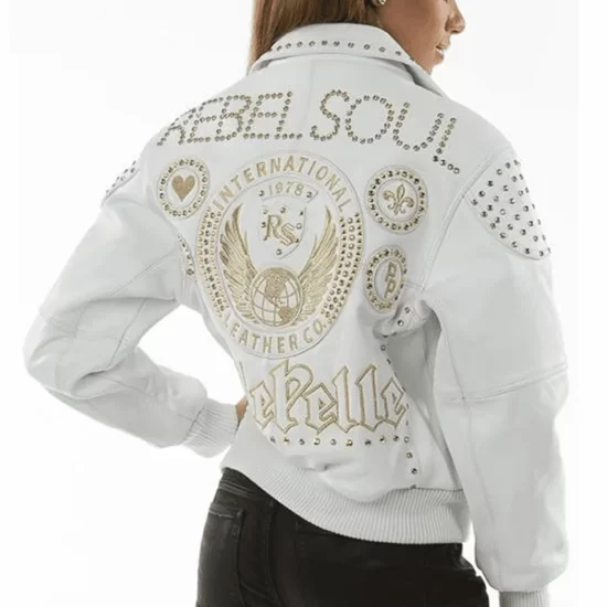 Pelle Pelle Ladies Rebel Soul White Top Leather Jacket