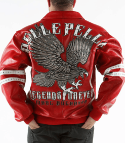 Pelle Pelle Legends Forever Marc Buchanan Men's Red Pure Leather Jacket