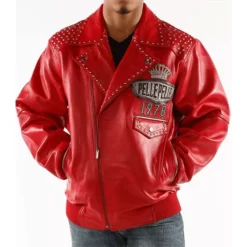 Pelle Pelle Lethal Red Genuine Leather Jacket