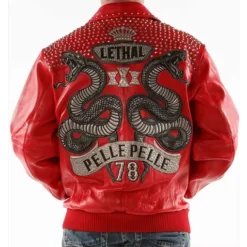 Pelle Pelle Lethal Red Real Leather Jacket