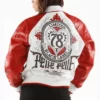 Pelle Pelle Limited 78 Marc Buchanan White and Red Real Leather Jacket