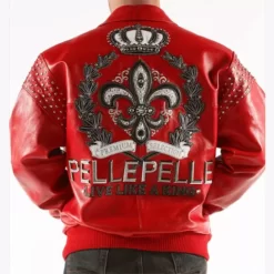 Pelle Pelle Live Like A King Men's Red Leather Pure Jacket