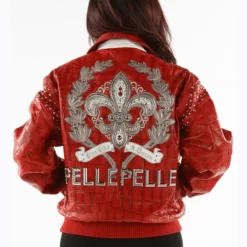 Pelle Pelle Live Like a King Women Red Genuine Leather Jacket