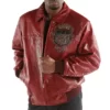 Pelle Pelle Mb Emblem Maroon Real Leather Jacket