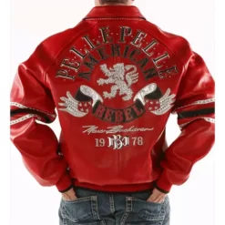 Pelle Pelle Men’s American Rebel Red Real Leather Jacket