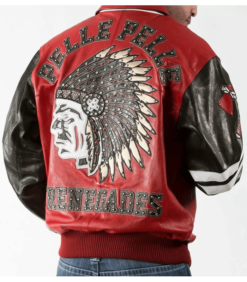 Pelle Pelle Mens Chief Keef Men's Red Top Leather Jacket