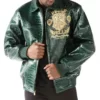 Pelle-Pelle-Mens-Eye-On-The-Prize-Green-Leather-Jacket