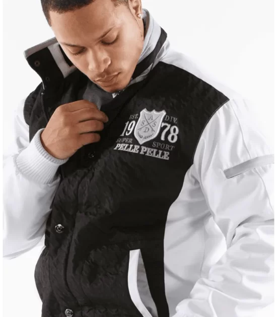 Pelle Pelle Men's White Super Sport Premium Leather Jacket
