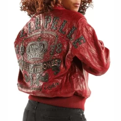 Pelle Pelle Queen Of Thrones Red Real Leather Jacket