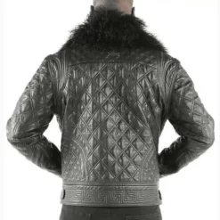 Pelle-Pelle-Quilted-Black-Biker-Leather-Jacket