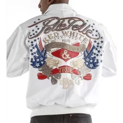 Pelle Pelle Red White & True White Best Quality Leather Jacket