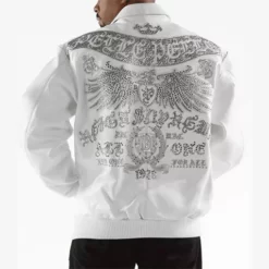 Pelle Pelle Reign Supreme White Real Leather Jacket