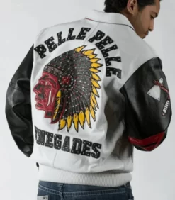 Pelle Pelle Renegades Men's White Pure Leather Jacket