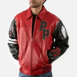 Pelle Pelle Renegades Red and Black Genuine Leather Jacket
