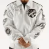 Pelle Pelle Revolution Men's White Top Leather Jacket