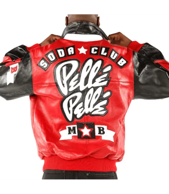 Pelle Pelle Soda Club Men's Red Real Leather Jacket