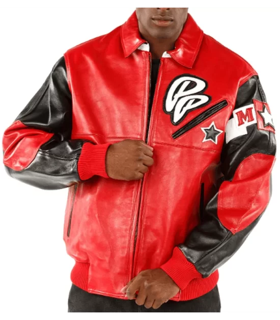 Pelle Pelle Soda Club Men's Red Top Leather Jacket