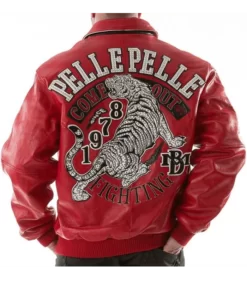 Pelle-Pelle-Tiger-Red-Leather-Jacket