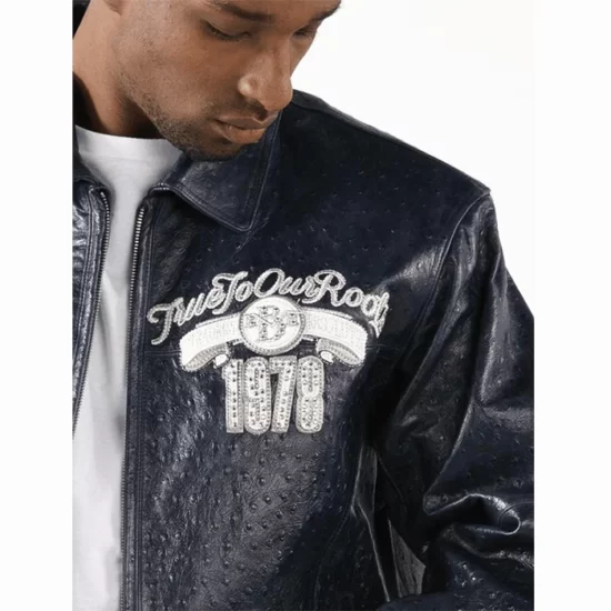 Pelle-Pelle-True-To-Our-Roots-Blue-Genuine-Leather-Jacket