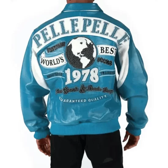 Pelle-Pelle-Turquoise-White-World’s-Best-1978-Studded-Leather-Jacket