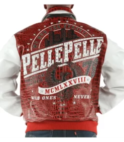 Pelle-Pelle-Wild-Ones-Never-Die-Studded-Red-Leather-Jacket