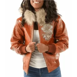 Pelle Pelle Women 40th Anniversary Brown Leather Jacket
