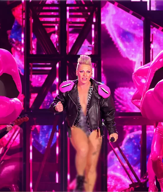 P!nk Summer carnival tour 2023 Leather Jacket