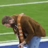 Post Malone Super Bowl Brown Real Leather Blazer