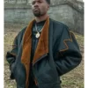 Power Book III Marvin Thomas Real Leather Shearling Jacket