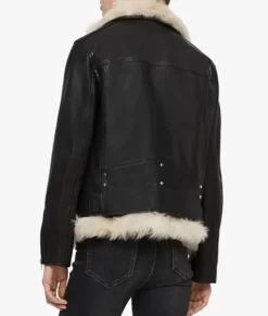 Quimby 2-in-1 Shearling Aviator Top Leather Jacket
