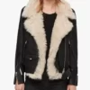 Quimby 2-in-1 Shearling Aviator Real Leather Jacket