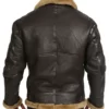 R.A.F Brian Brown Bomber Top Sheepskin Leather Jacket