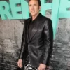 Renfield Event Nicolas Cage Sparkling Black Genuine Leather Blazer