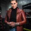 Rhea Ripley Brown Biker Genuine Leather Jacket – WWE