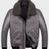 Robinson Shearling Grey B2 Leather Jacket
