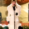 Rockefeller Center Kelly Clarkson Women's White Suede Leather Coat