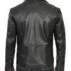 Rodney Men’s Black Asymmetrical Genuine Leather Biker Jacket