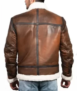 Rusty Brown B3 Bomber Top Leather Jacket