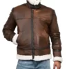 Rusty Brown B3 Bomber Real Leather Jacket