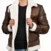Rusty Brown B3 Bomber Leather Jacket